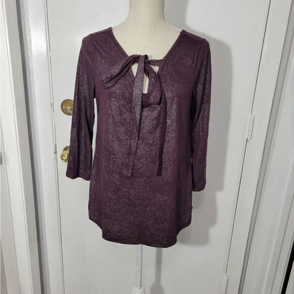 24/7 maurices 3/4 sleeve blouse NWT - Picture 2 of 8